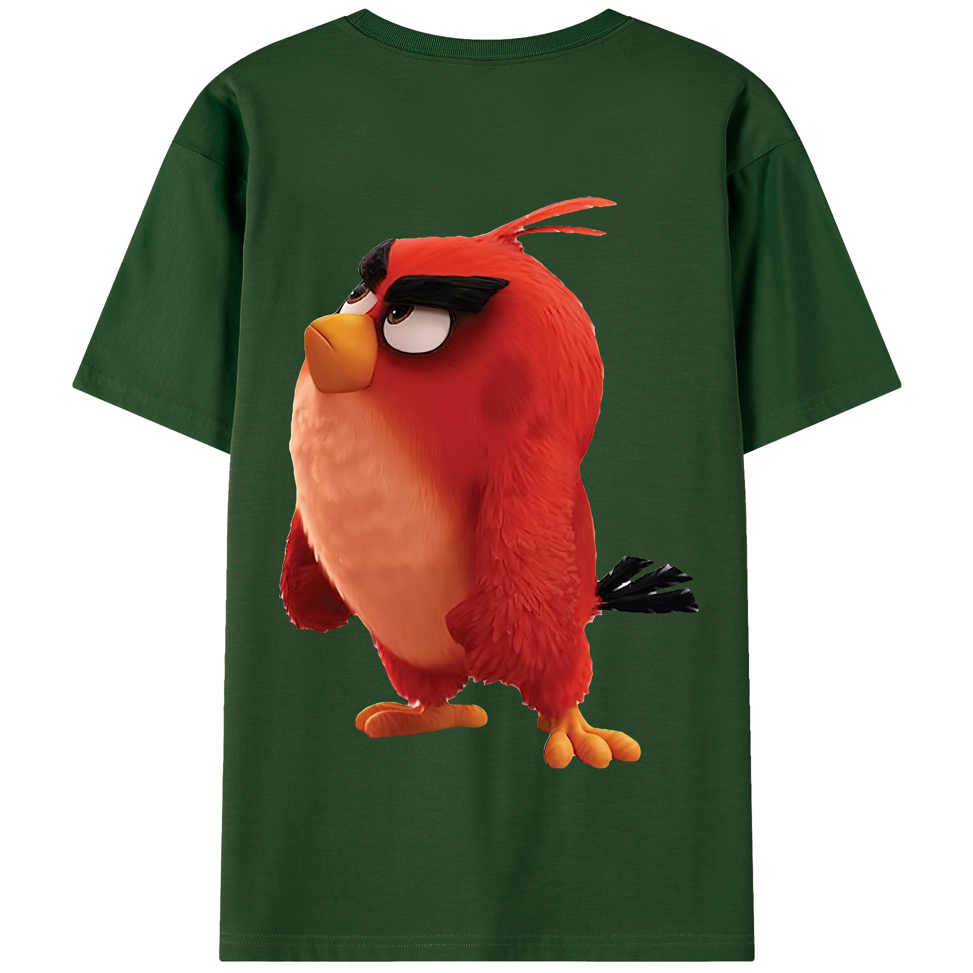 （画像用） Angry Birds アングリーバード 綿100％半袖Tシャツ（背面プリント）